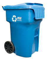 96-gallon blue bin