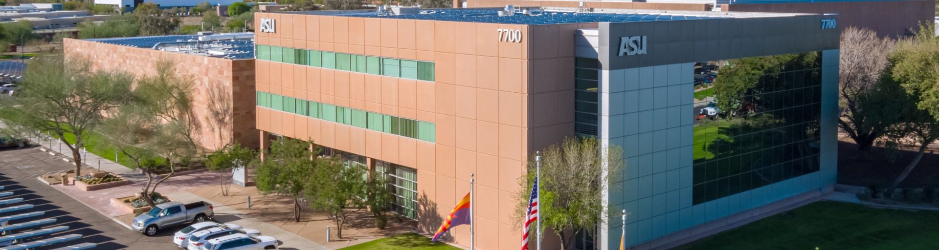 A look at the MacroTechnology Works building at ASU's Research Park in Tempe. 