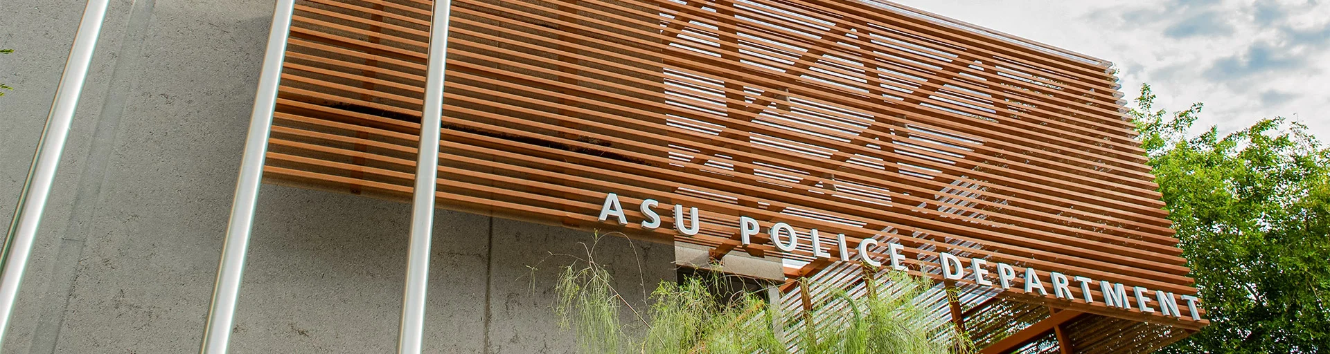Exterior of the ASU Police Department building