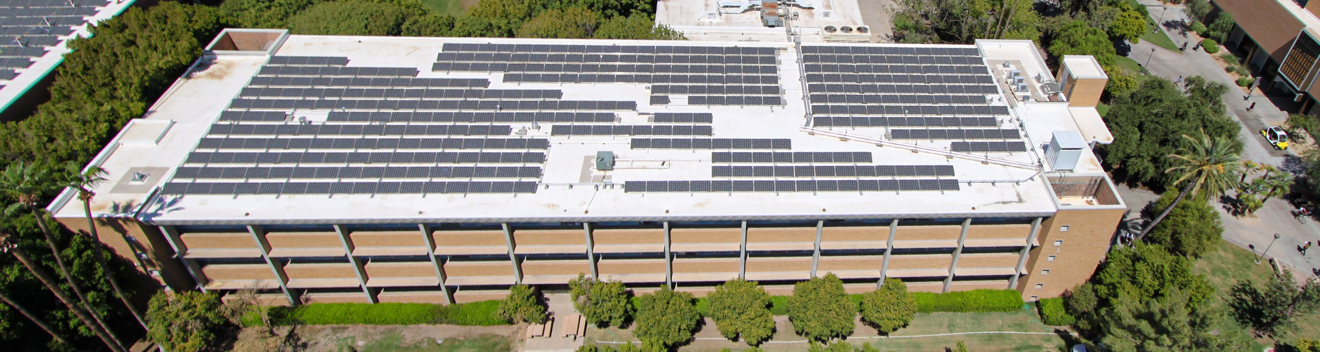 Interdisciplinary B solar panels - aerial
