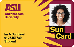 ASU Sun Card ID card