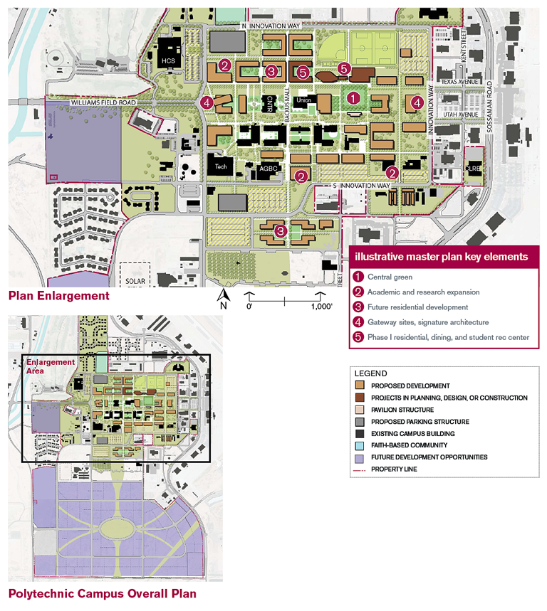 Asu Polytechnic Parking Map Masterplan | Business and Finance